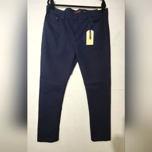 Riot Empire Jeans Mens  Size 38x32 Dark Navy In‎ Color Slim Skinny Stretch